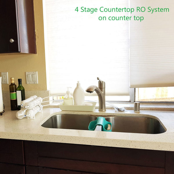 Sample Picture 4 Stage RO system on Countertop